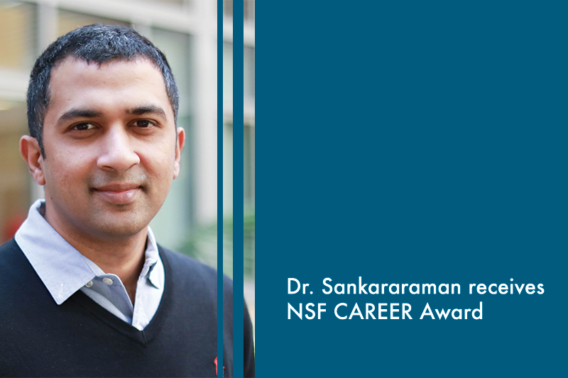 Dr. Sankararaman receives the NSF CAREER award